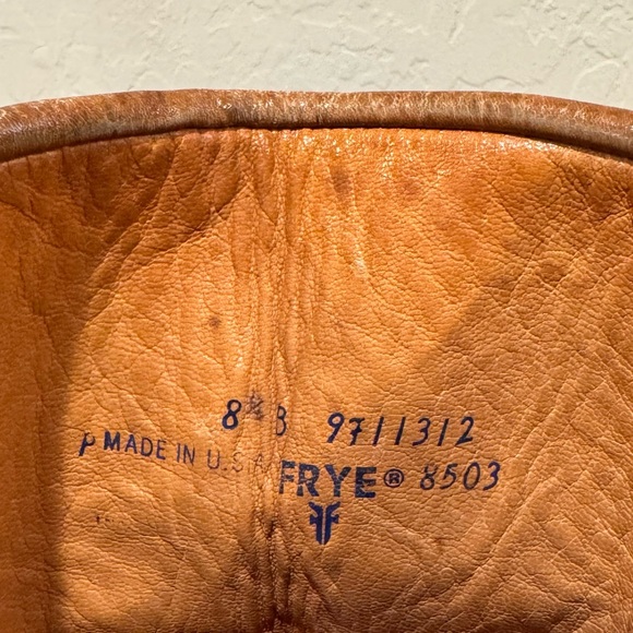 Frye Vintage Knee High Leather Campus Boots - Picture 13 of 14